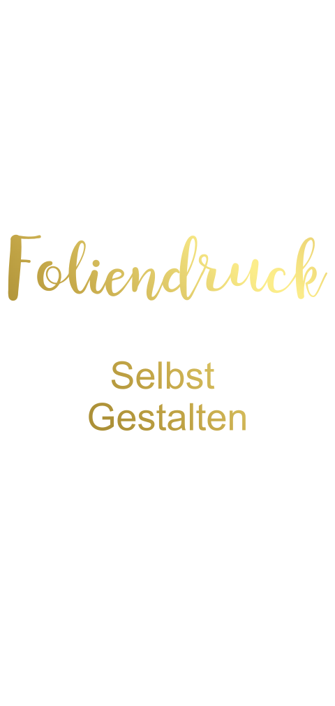 Einfachkarte blanko länglich Foliendruck Geburt