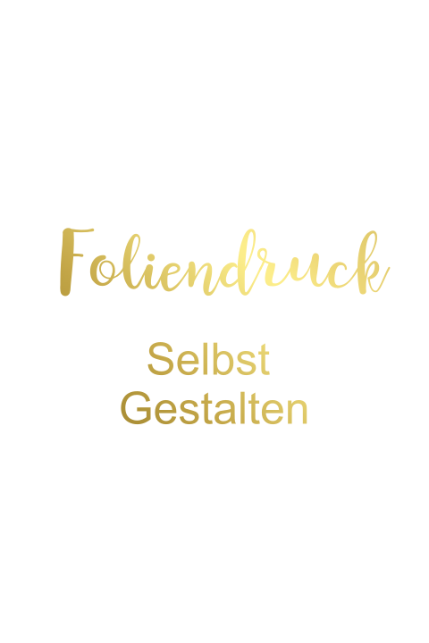 Doppelkarte blanko hochformatig Foliendruck Geburt