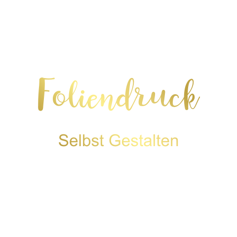 Einfachkarte blanko quadratisch Hochzeot Foliendruck doppelseitig