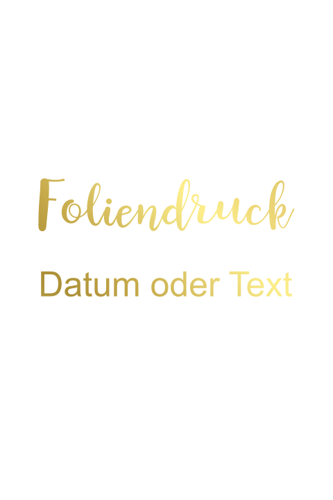 Einfachkarte blanko hochformatig Foliendruck