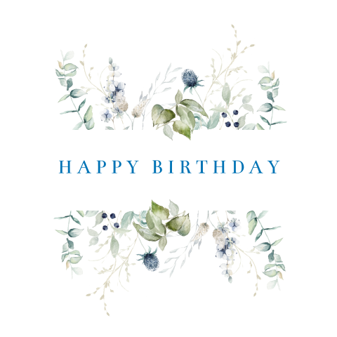 Ice blue birthday