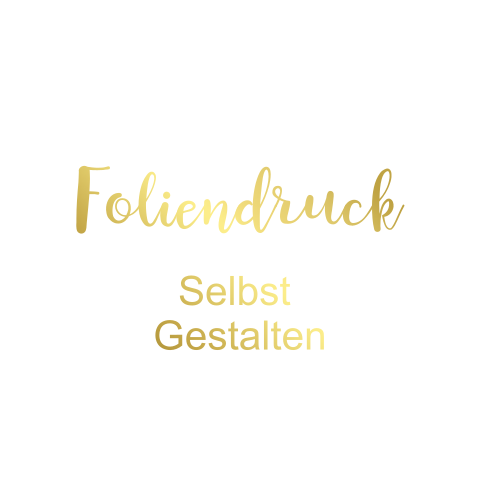 Einfachkarte blanko quadratisch Foliendruck Geburt