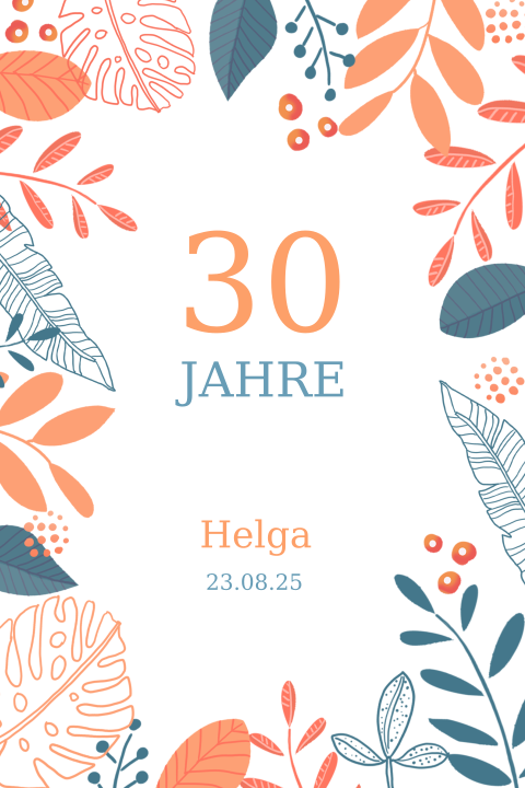 Floraler Geburtstag - 30