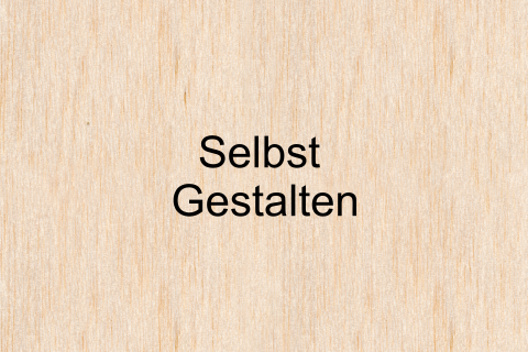 Holzkarte blanko quer mit Ecken