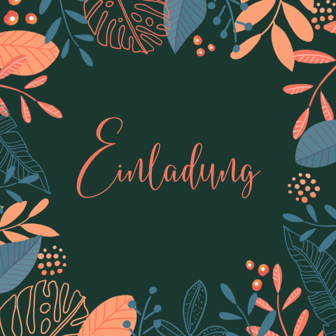 Florale Partyeinladung