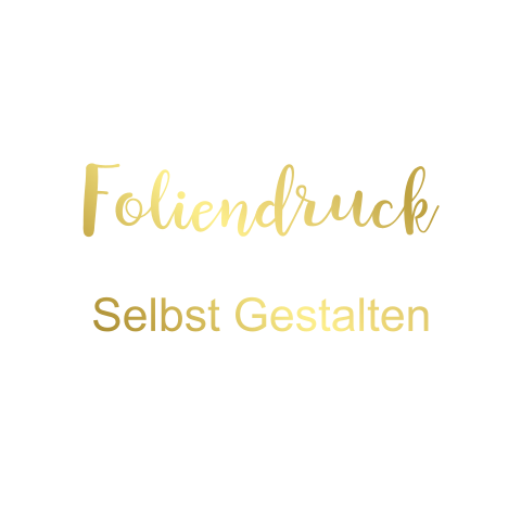 Doppelkarte blanko quadratisch Hochzeit Foliendruck doppelseitig