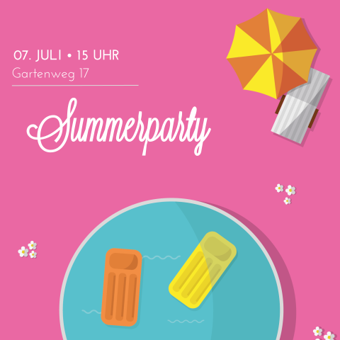 Poolparty zur Sommerzeit