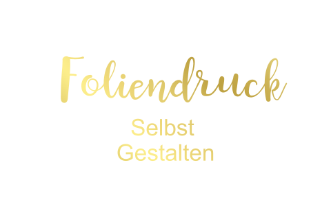 Doppelkarte blanko querformatig Falz links Foliendruck Geburt