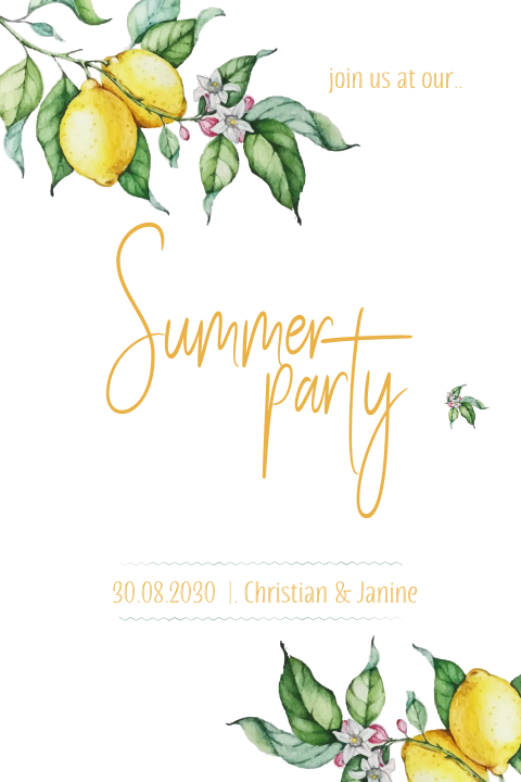 Sommerfest Zitrone