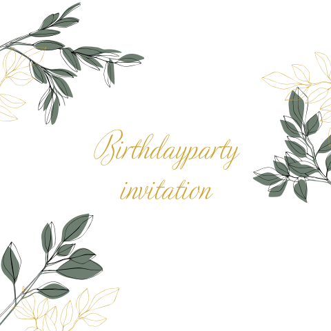 Party unter Bäumen