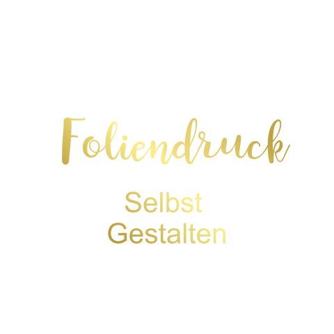 Doppelkarte blanko quadratisch Foliendruck Geburt