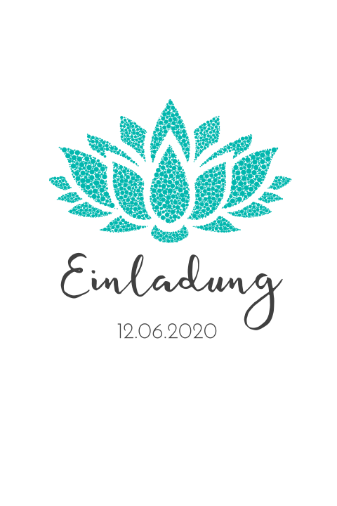 Einladung Lotusblume - 30