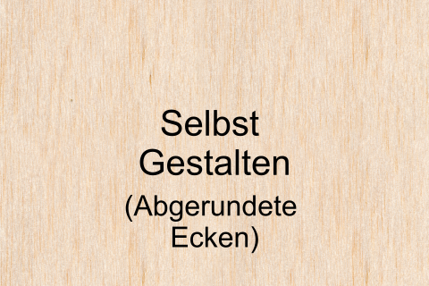 Holzkarten blanko querformatig mit abgerundeten Ecken
