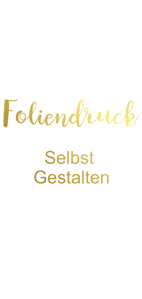 Doppelkarte blanko länglich Foliendruck Geburt