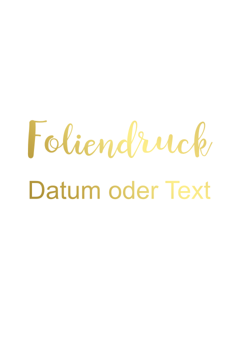 Doppelkarte blanko hochformatig Foliendruck