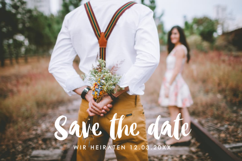 Save the Date Karte mit Ihrem Bild