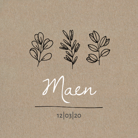botanisch-geboortekaartje-pentekening-takjes-handgetekend