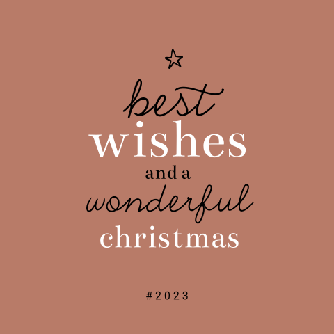 Moderne hippe zakelijke kerstkaart met tekst