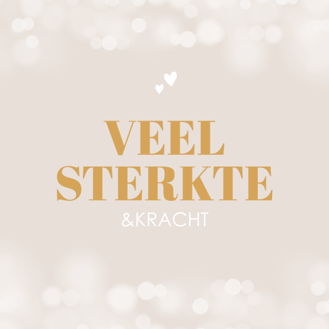 Veel sterkte zakelijke wenskaart