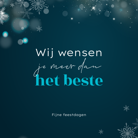 Zakelijke kerstkaart met tekst