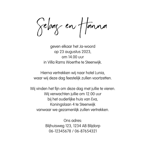 Kaart binnenkant
