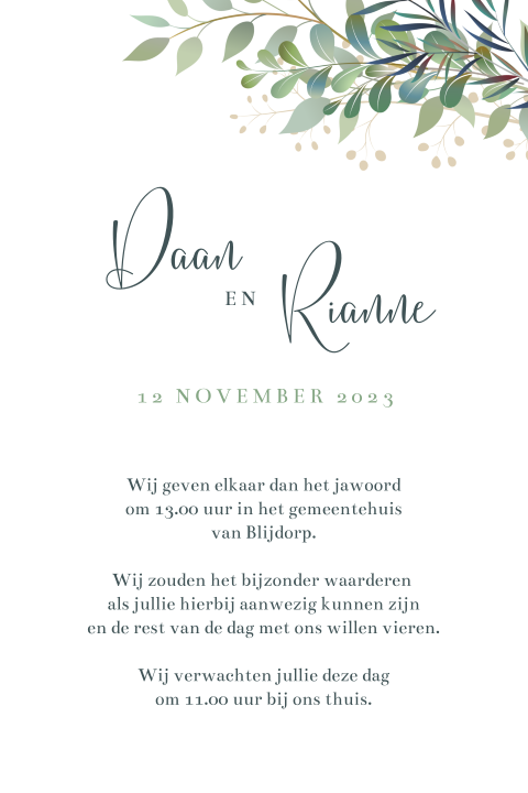 Kaart binnenkant
