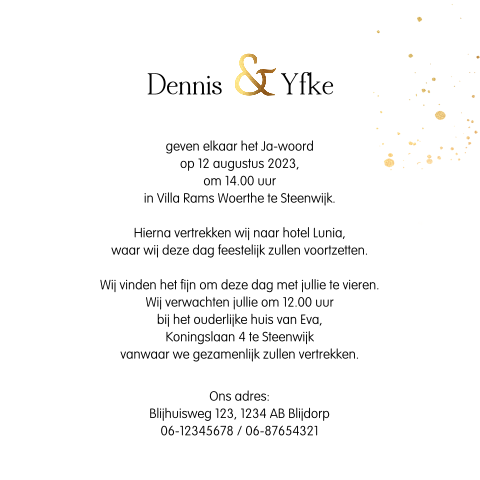 Kaart binnenkant