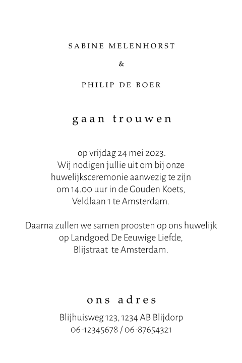 Kaart binnenkant