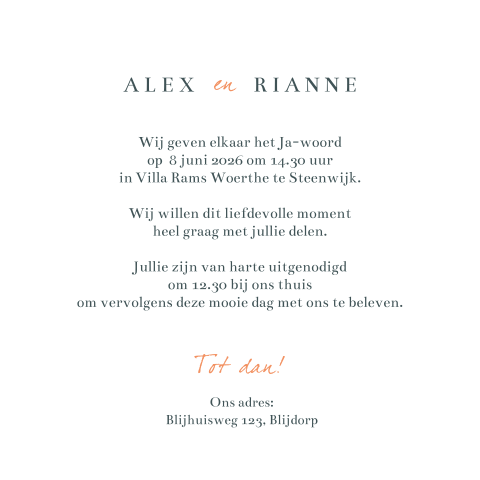 Kaart binnenkant