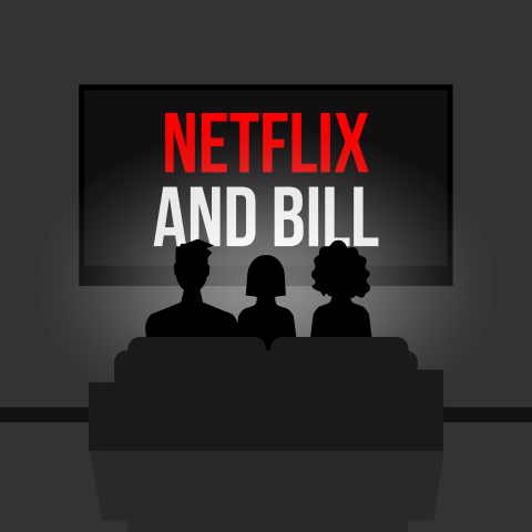 Netflix and bill bedankt wenskaart