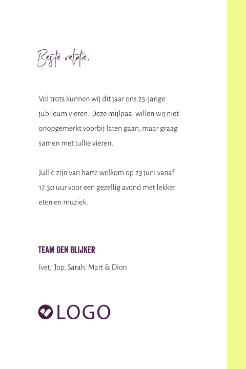 Kaart binnenkant