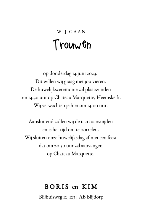 Kaart binnenkant