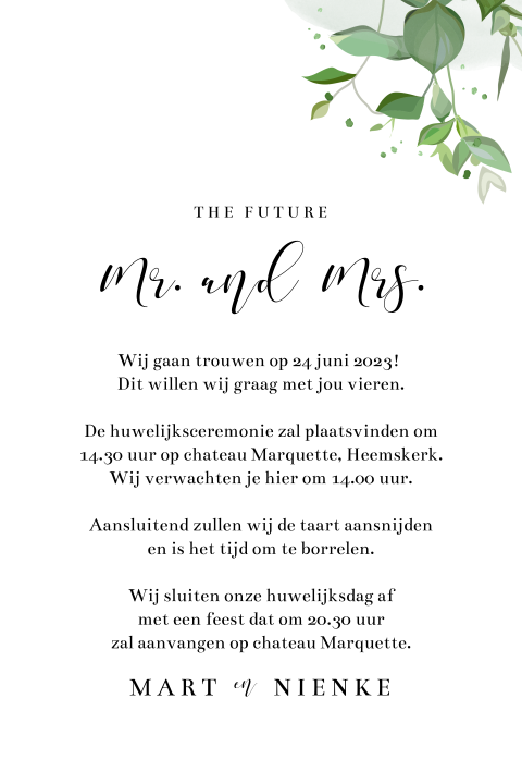 Kaart binnenkant