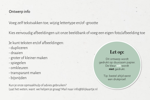 Kaart binnenkant
