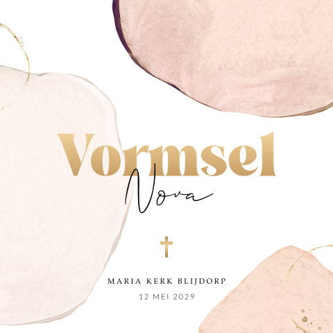 Abstracte uitnodiging voor vormsel