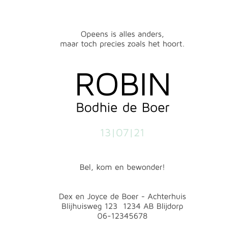 Kaart binnenkant