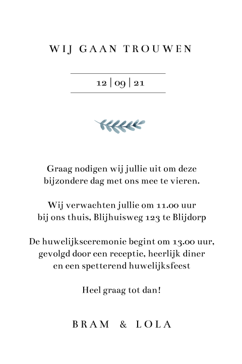 Kaart binnenkant