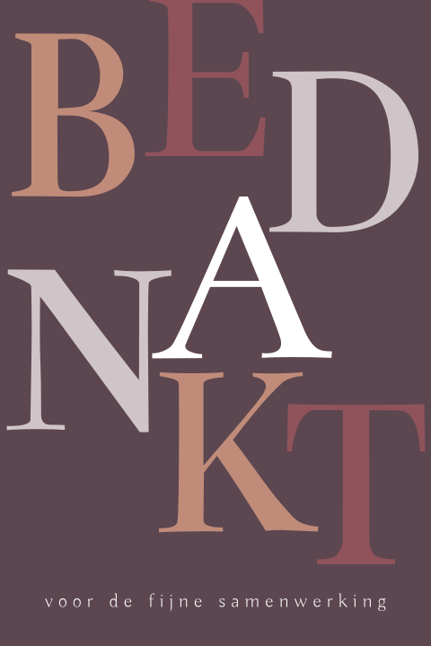 Moderne zakelijke kerstkaart met letters