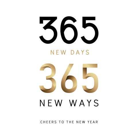 Zakelijke kerstkaart 365 new days