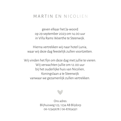Kaart binnenkant