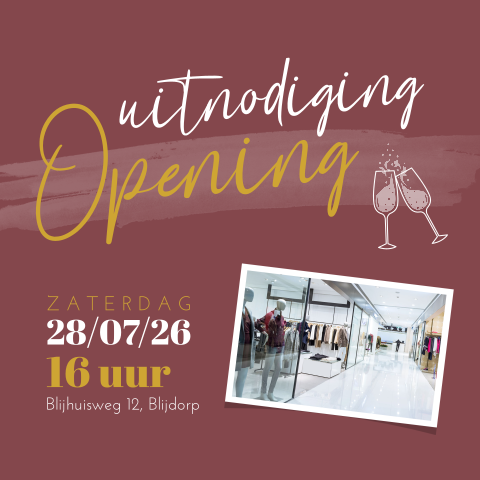 Opening nieuwe zaak zakelijke uitnodiging foto en champagne