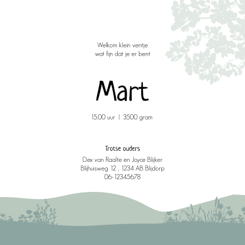 Kaart binnenkant