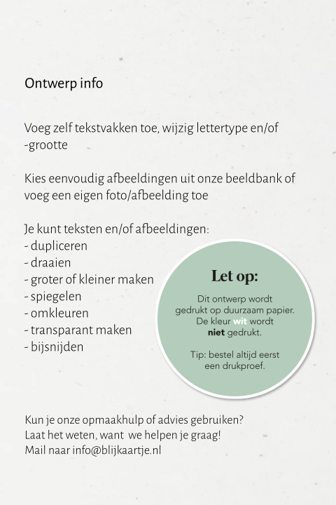 Kaart binnenkant