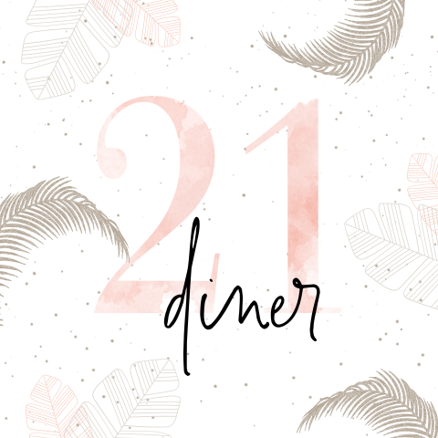 Botanische uitnodiging 21-dinner