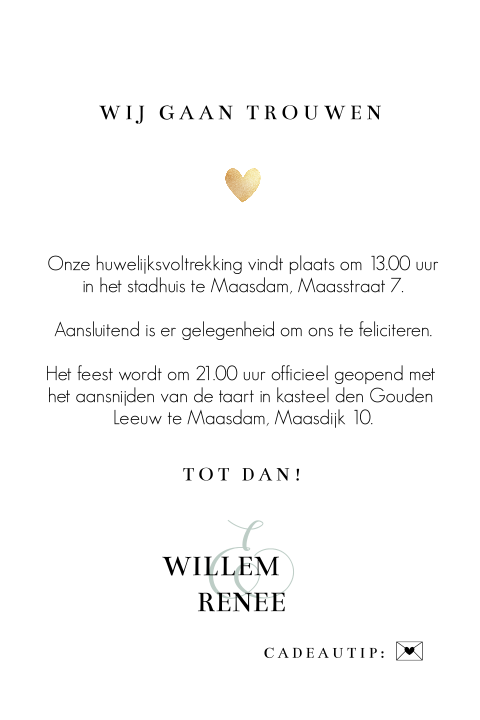 Kaart binnenkant