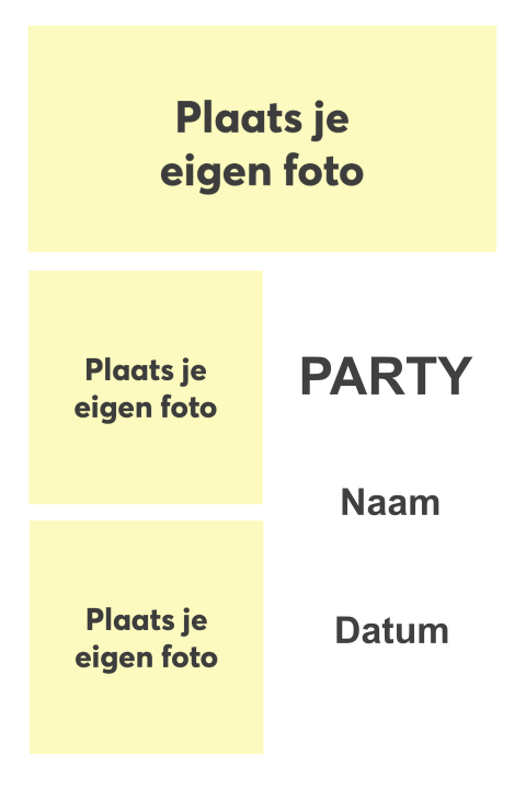 Maak je eigen fotokaart met 3 foto's