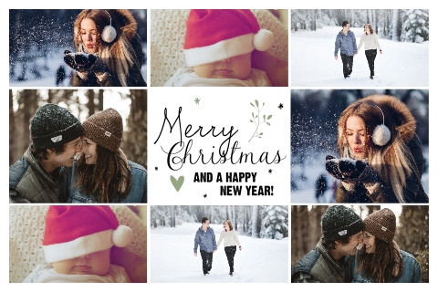 Spetterende kerstkaart met veel foto's