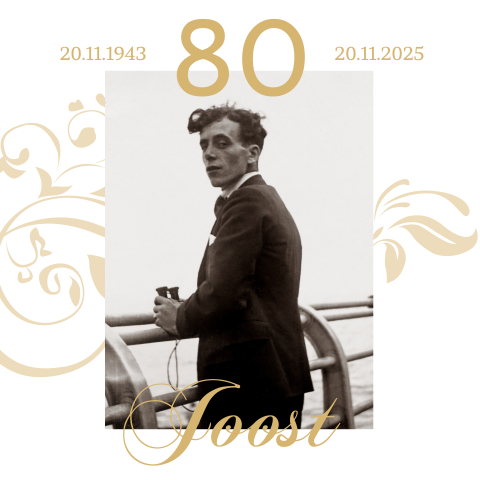 Klassieke uitnodiging verjaardag 80 jaar