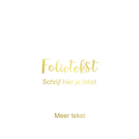 Enkel vierkant communiekaartje foliedruk