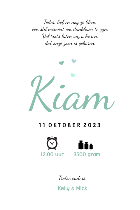 Kaart binnenkant